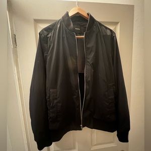 Mens Theory Nylon Bomber Jacket